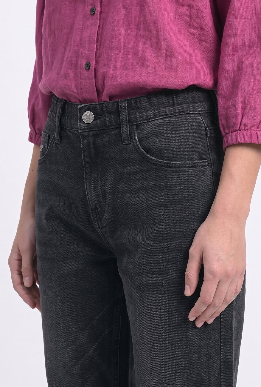 Jeans Straightcut L2 Series Dark Grey With Handmade