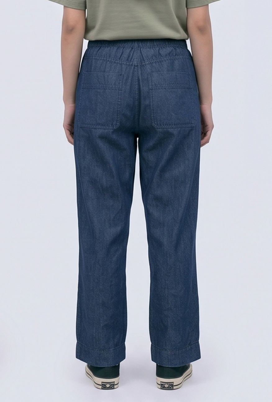 Celana Panjang Regular Nicoline Dark Blue