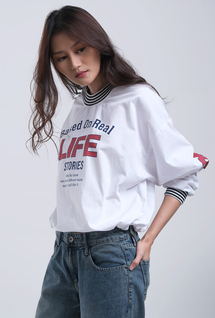 Blouse Lengan Panjang Cevarla White 2.0