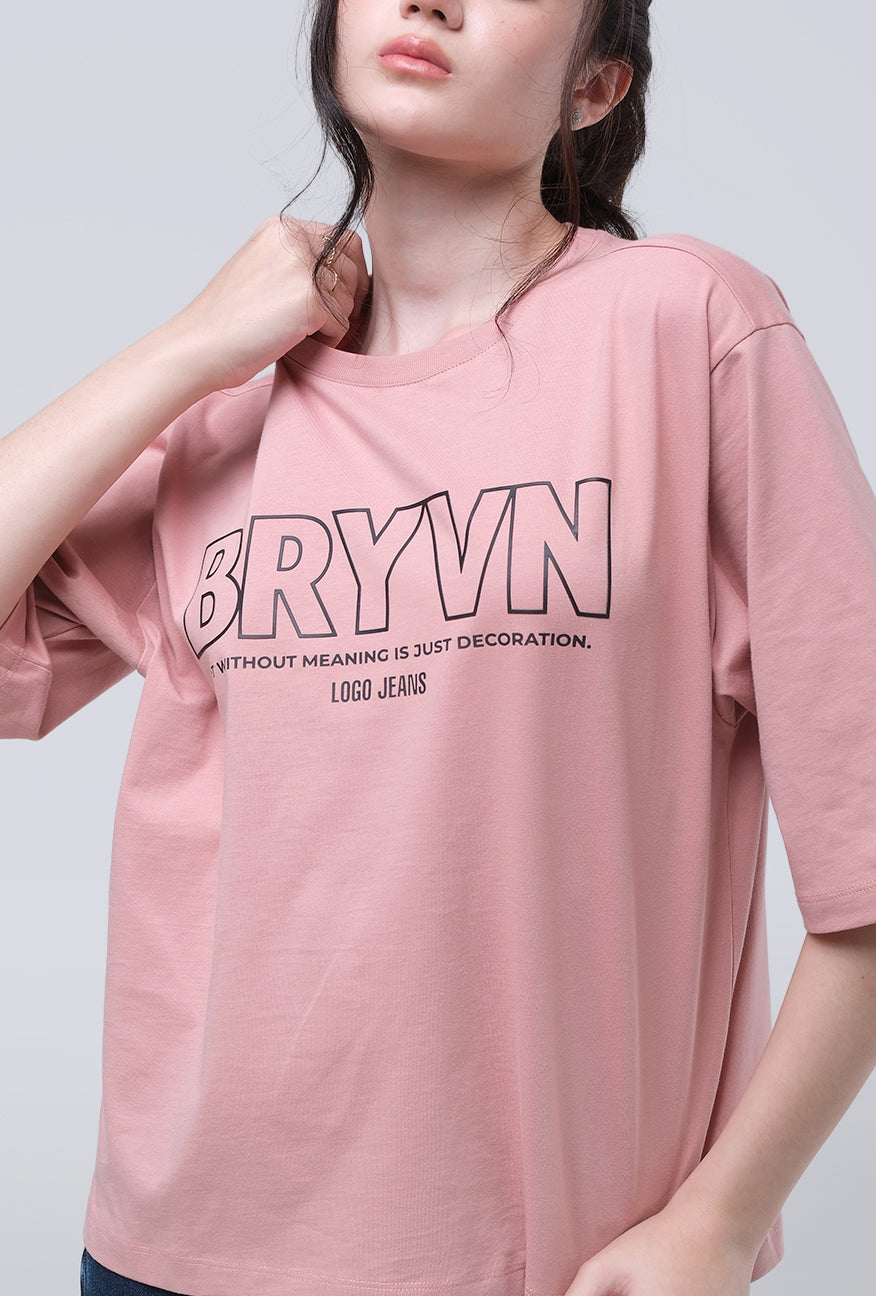 T-Shirt Lengan Pendek Lavilla Pink