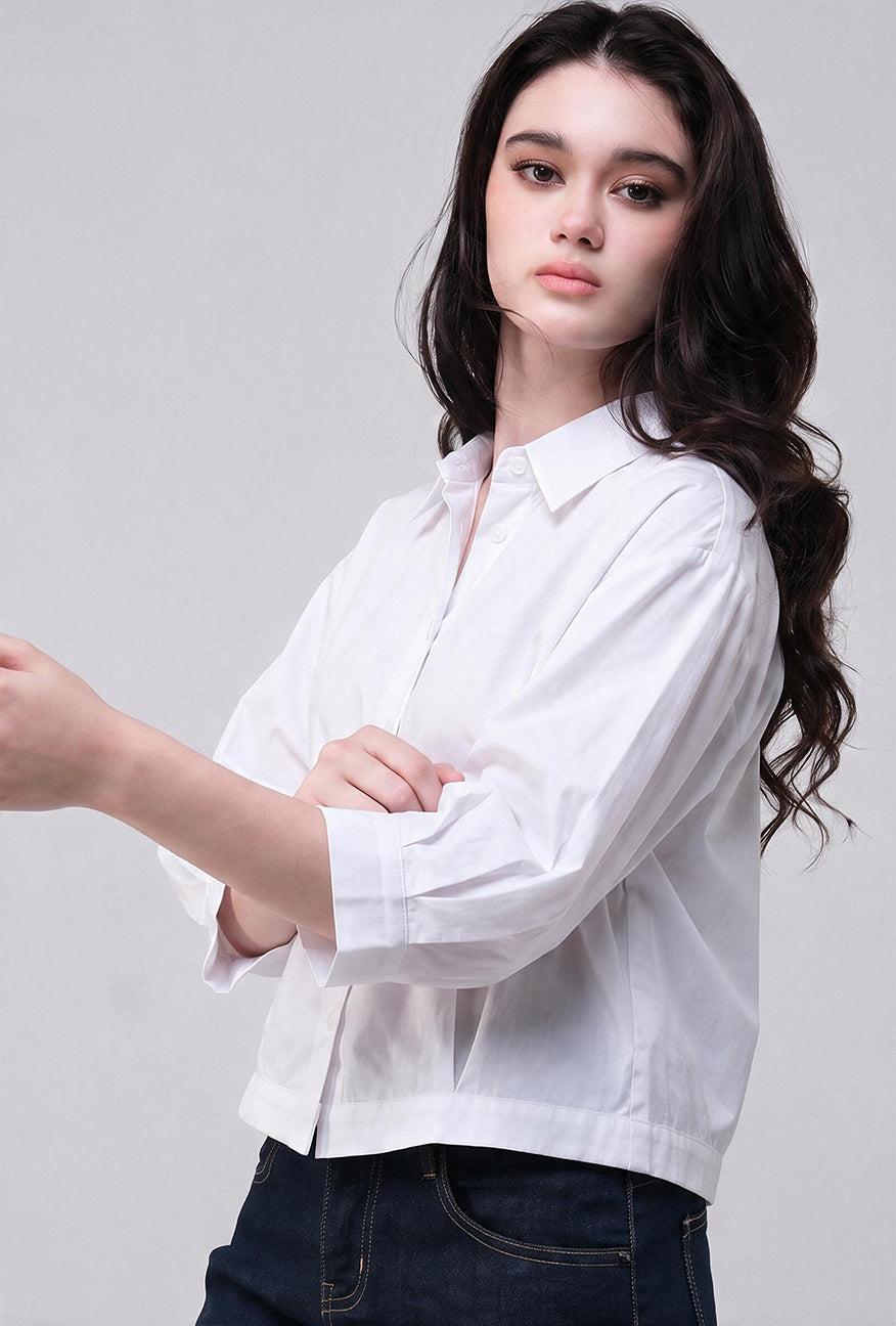 Kemeja Gemma White Exclusive Online