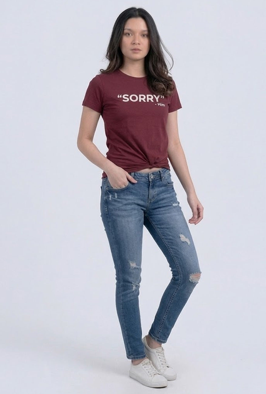 T-Shirt Lengan Pendek Him Maroon