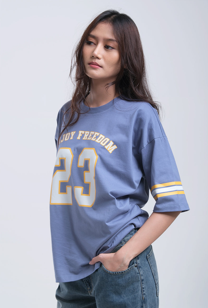 T-Shirt Lengan Pendek Kimora Blue Exclusive Online
