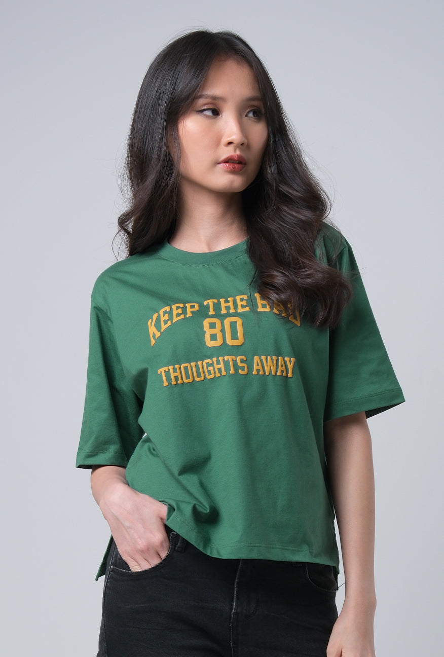 T-Shirt Regular Lengan Pendek Jovanka Green