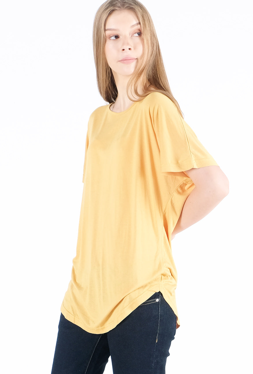 T-Shirt Lengan Pendek Vershil Mustard