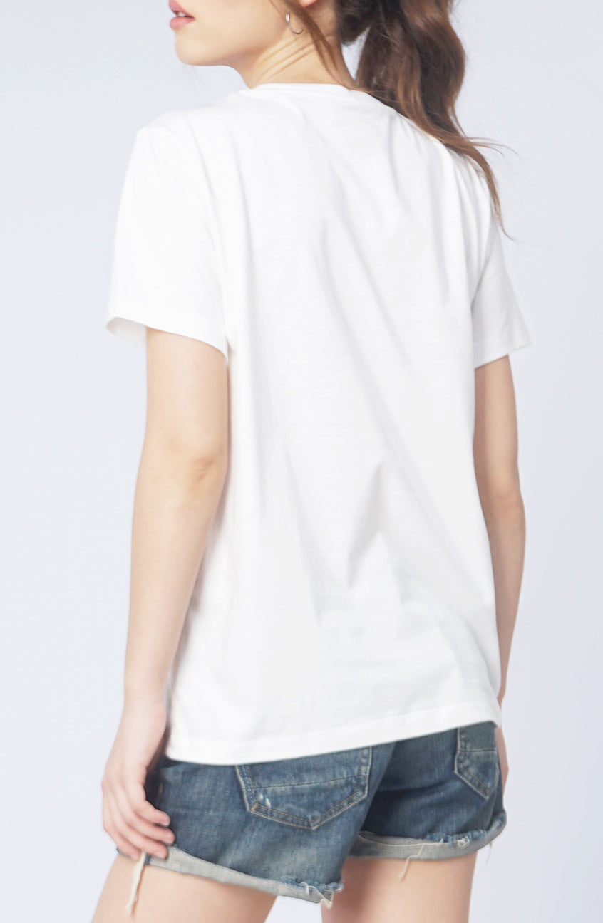 T-Shirt Lengan Pendek Amara White
