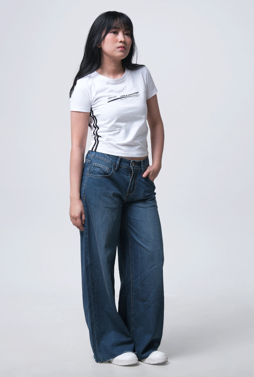 Jeans Loose Camilla Medium Blue