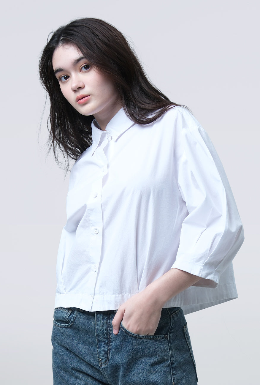 Kemeja Gemma White Exclusive Online