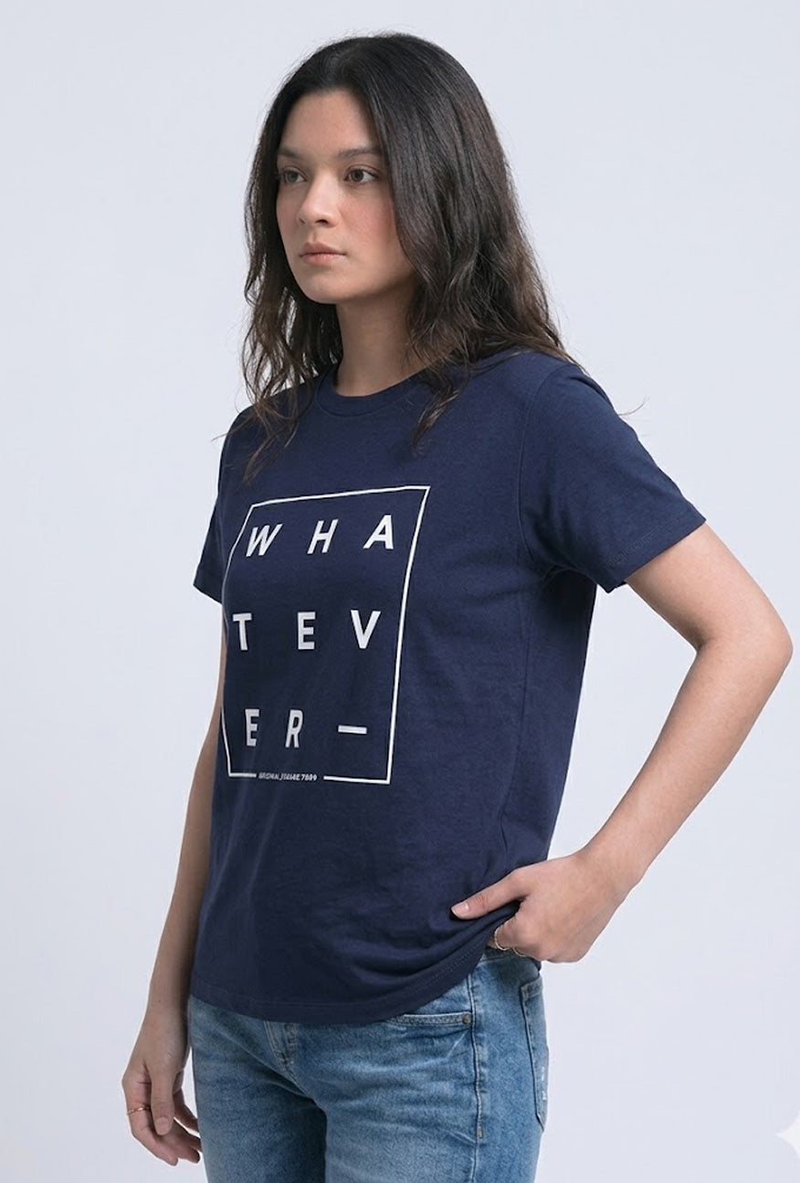 T-Shirt Lengan Pendek Druttle Navy