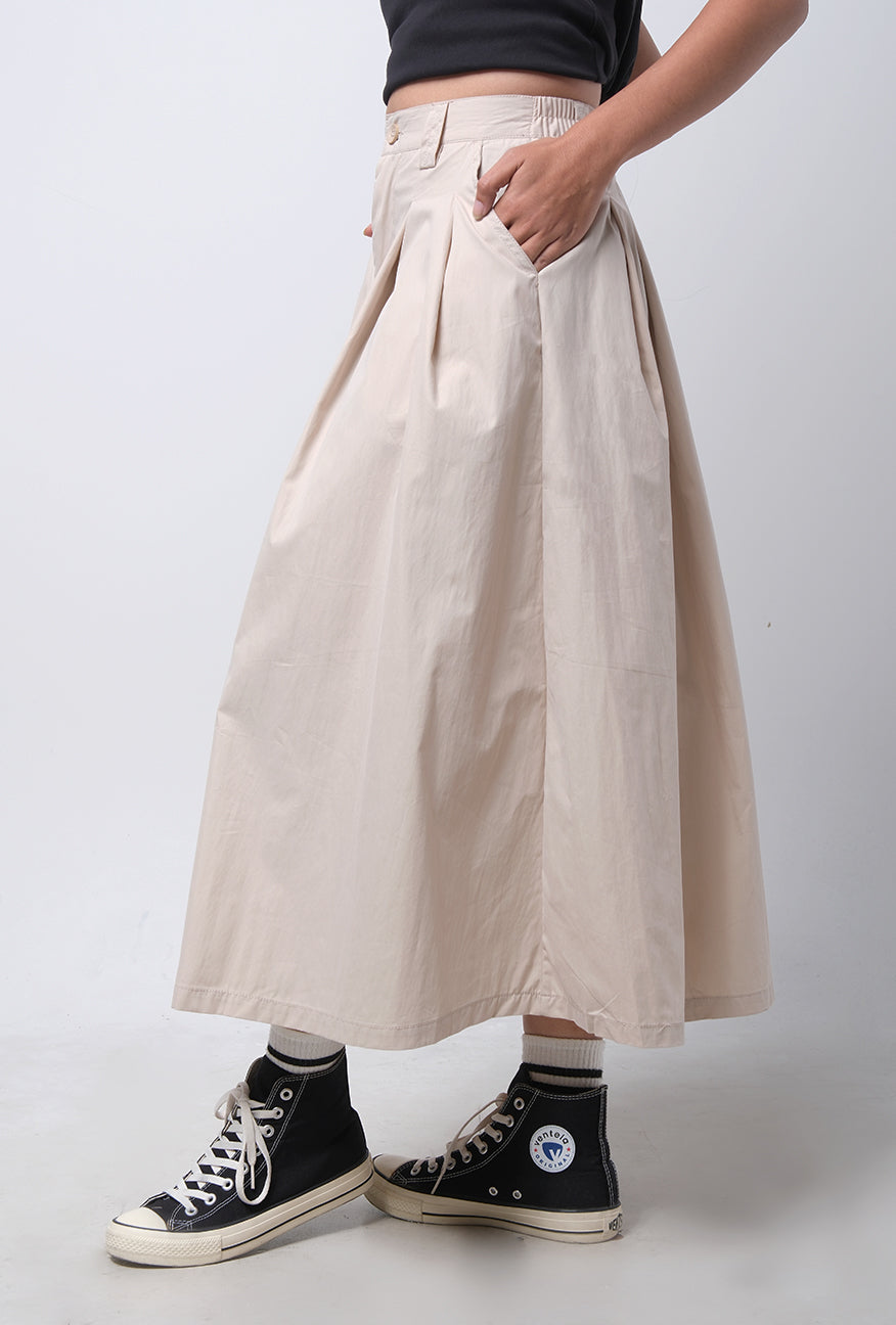 Rok Panjang Shava Cream Long Skirt