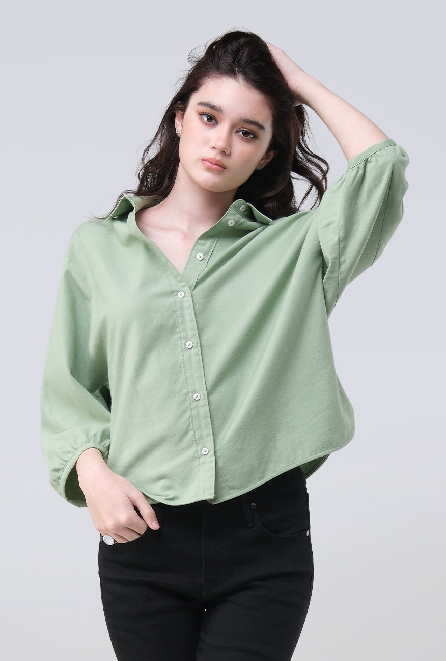 Kemeja Shenny Green