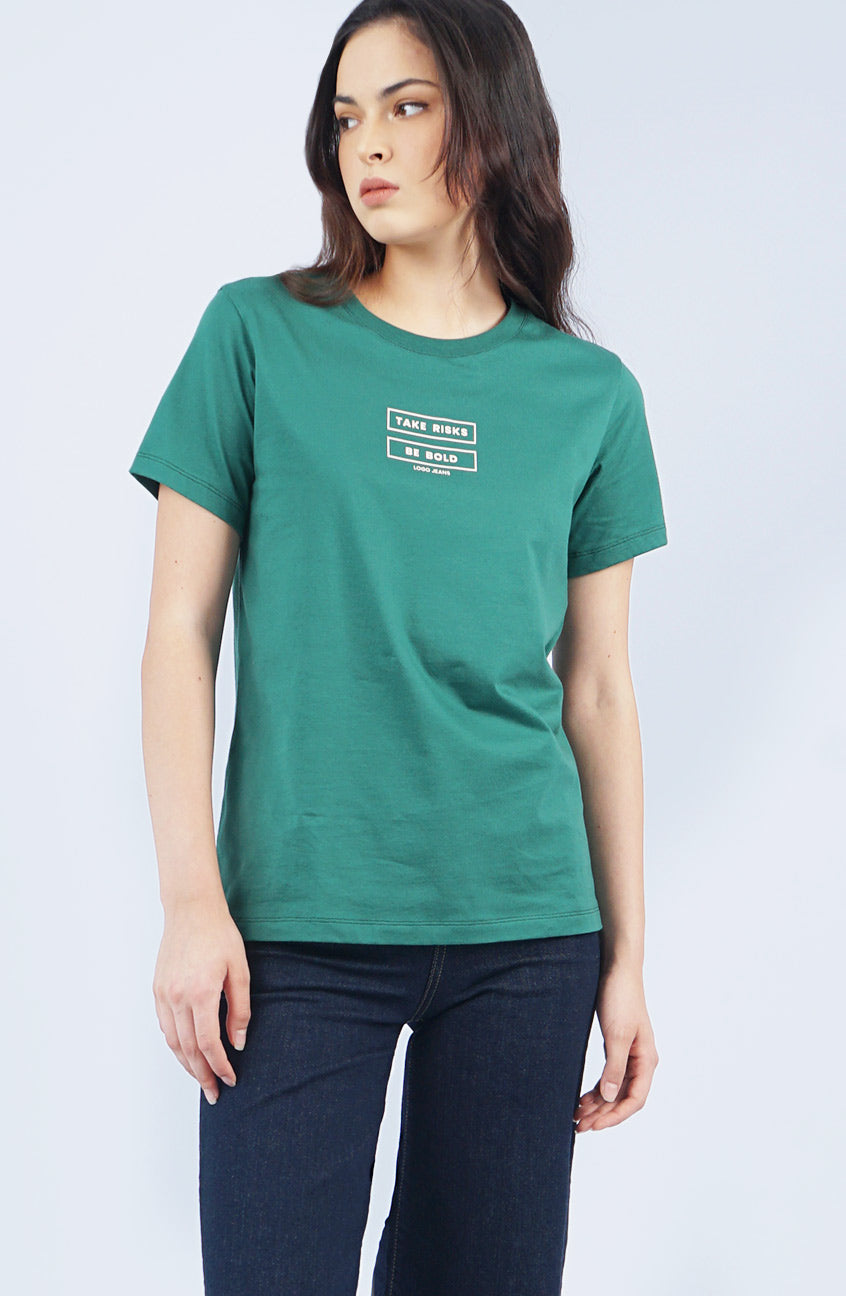 T-Shirt Lengan Pendek Andira Green