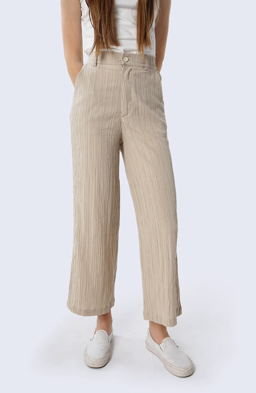 Celana Panjang Nayla Beige Dark Cream