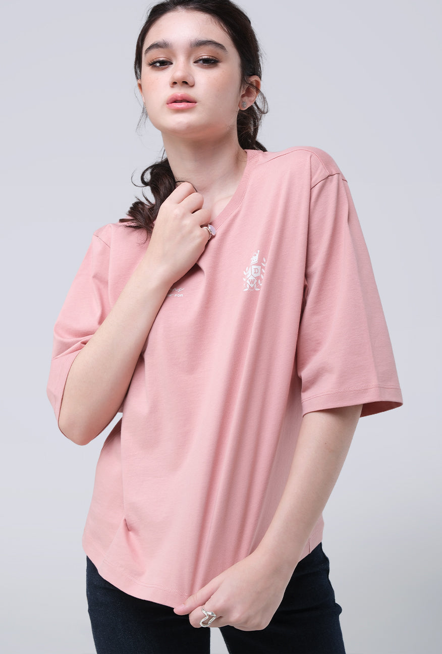 T-Shirt Lengan Pendek Dizzie Pink