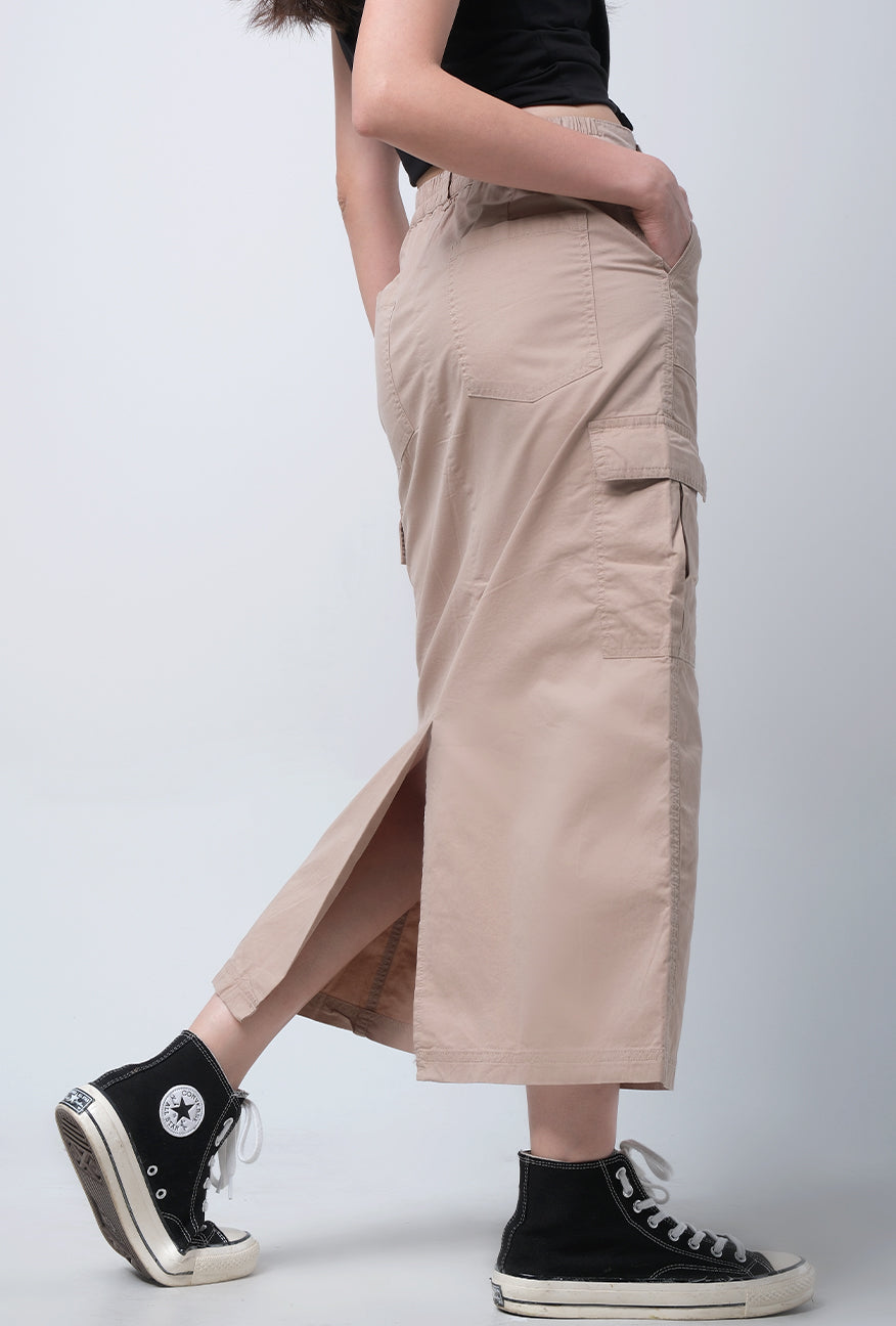 Rok Panjang Adrielle Khaki