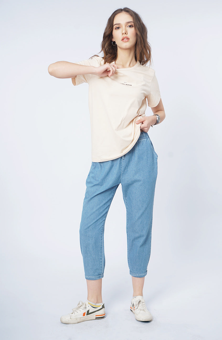 T-Shirt Lengan Pendek Citta Ecru Cream