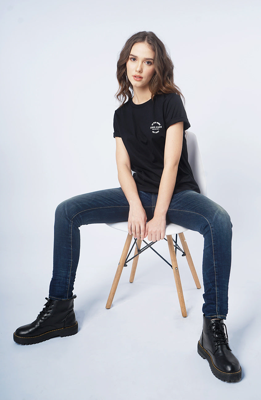 T-Shirt Lengan Pendek Amara Black