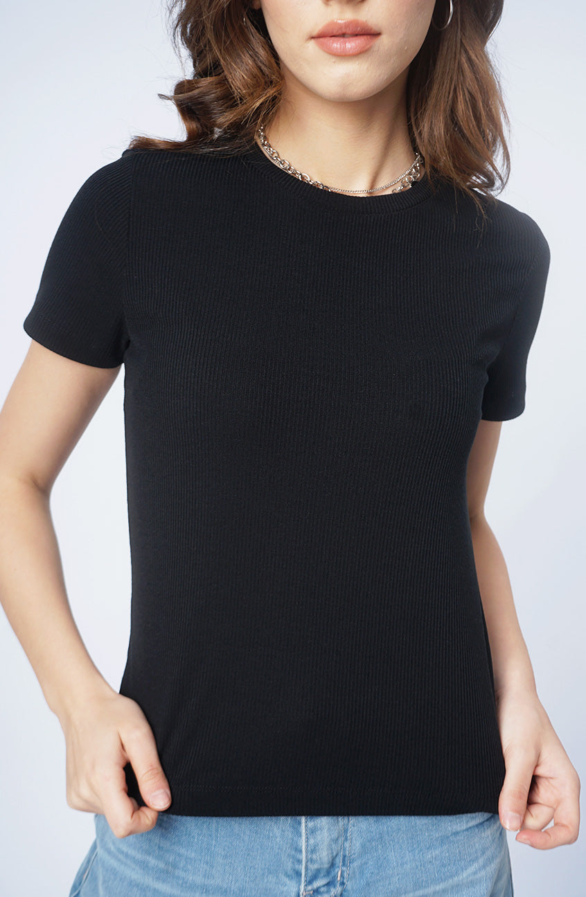 T-Shirt Lengan Pendek Bona Black
