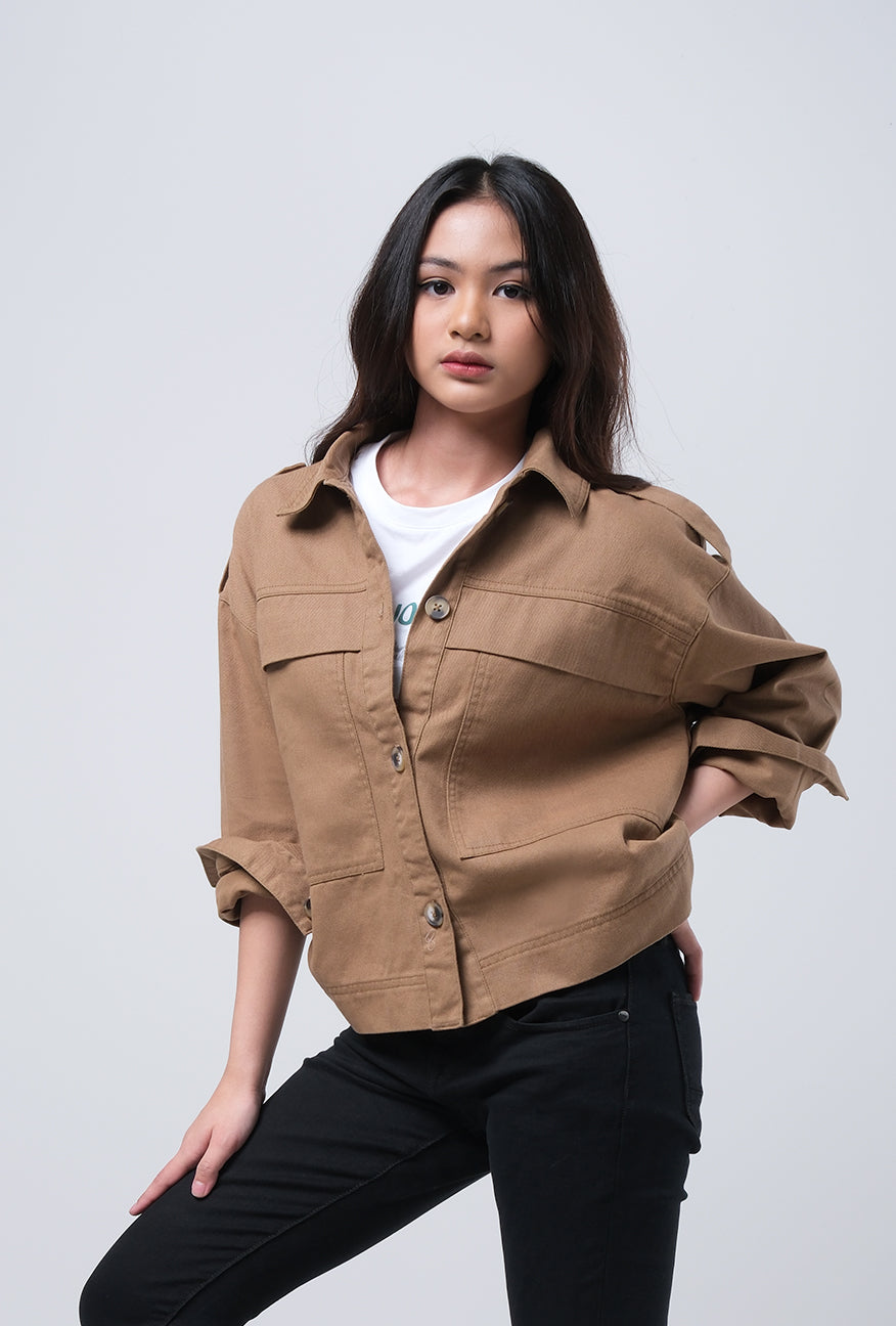 Jaket Maya Brown