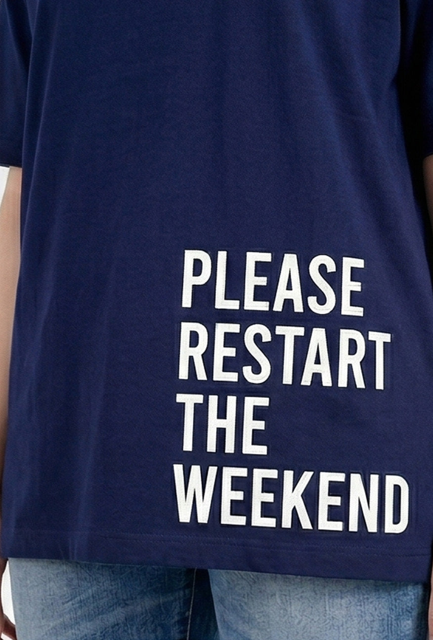 T-Shirt Lengan Pendek Atreus Navy