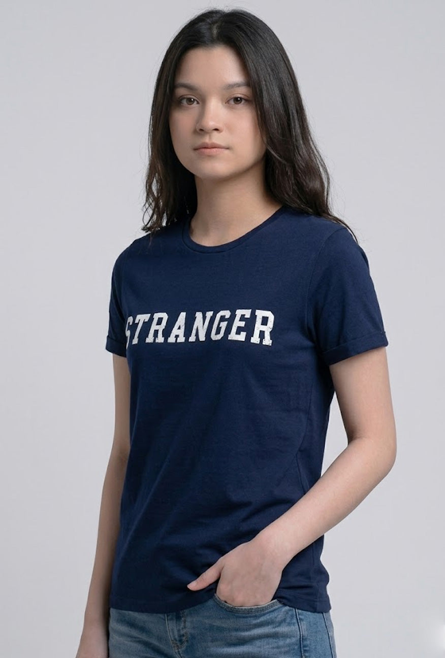 T-Shirt Lengan Pendek Cato Navy
