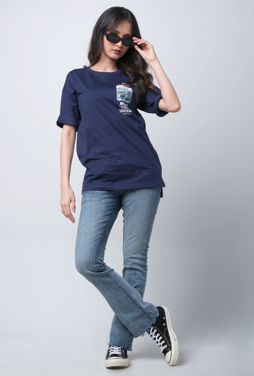 T-Shirt Lengan Pendek Kyyn Navy