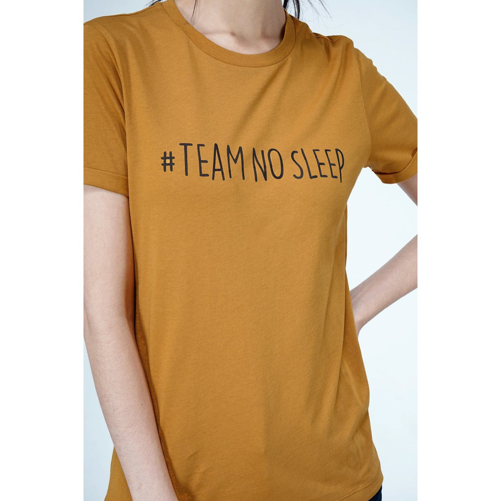 T-Shirt Lengan Pendek Marvosa Dark Mustard