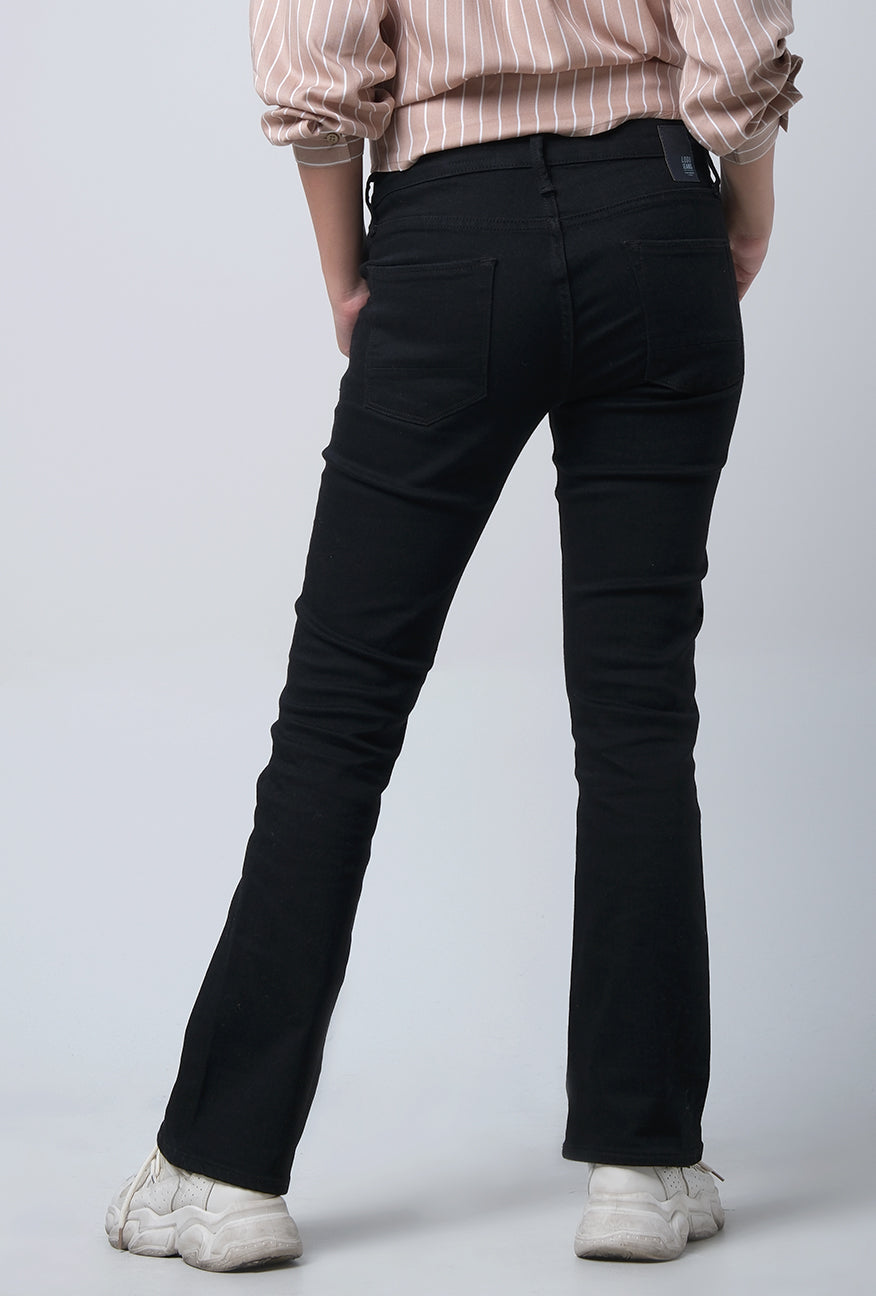 Jeans Bootcut E5 Series Middle Waist Black