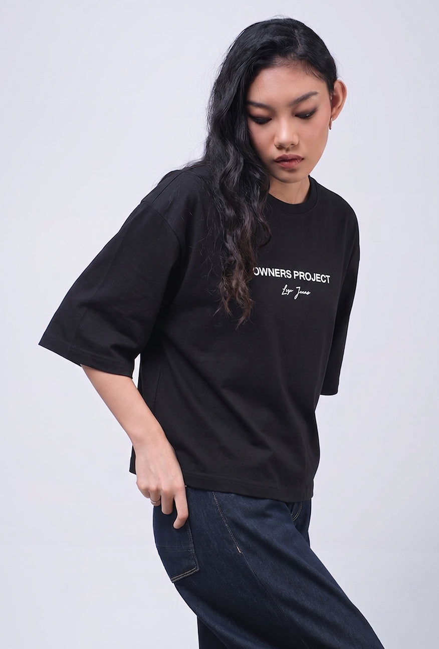 T-Shirt Lengan Pendek Mirelle Black