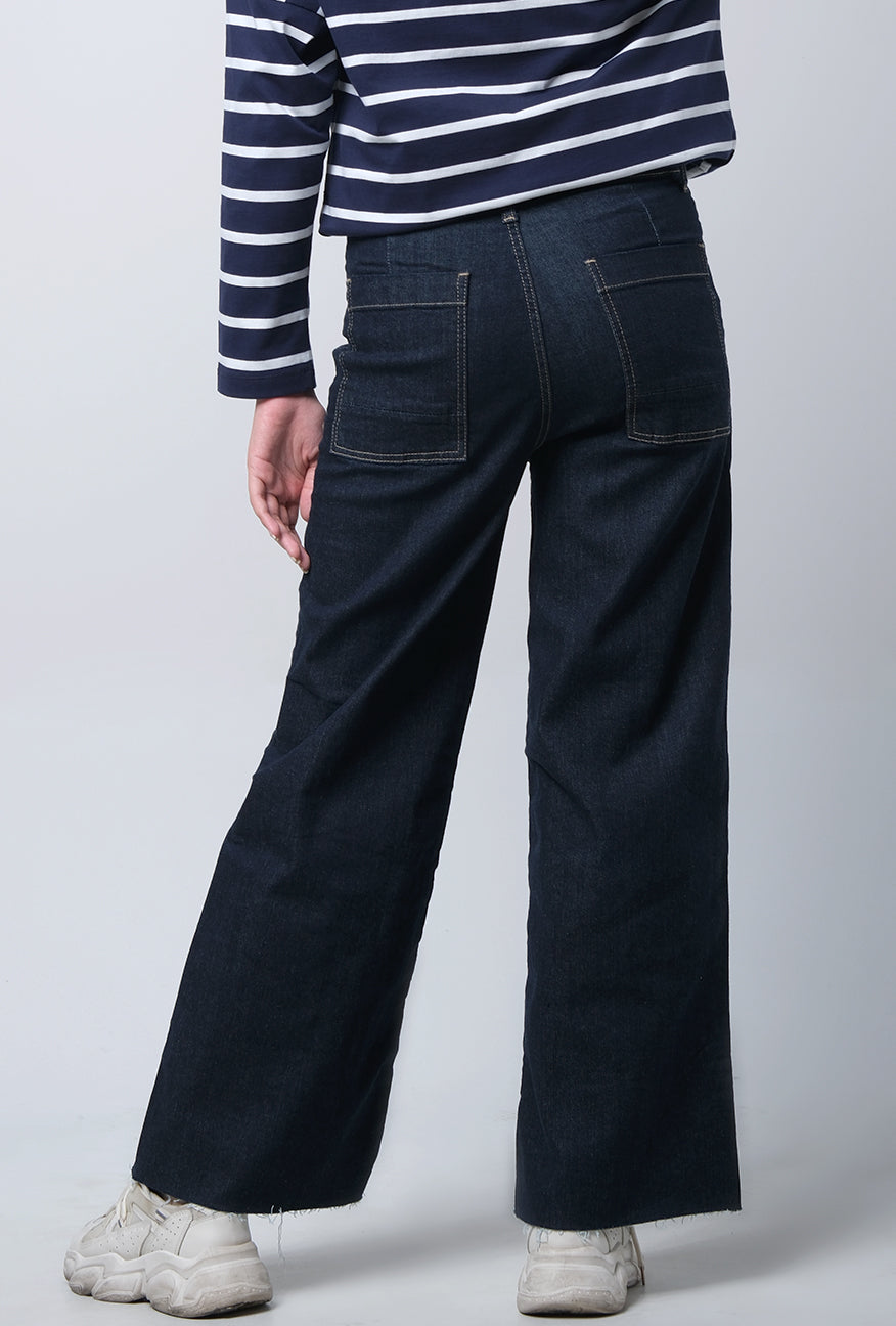 Jeans Wide Leg I3 Series Dark Blue