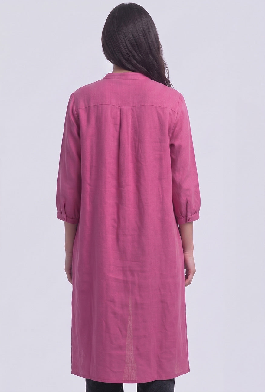 Dress Lengan Panjang Antie Pink