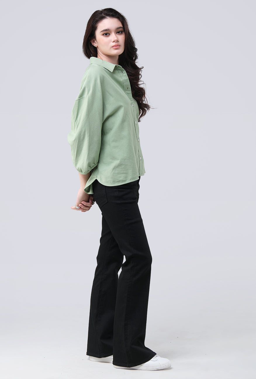 Kemeja Shenny Green