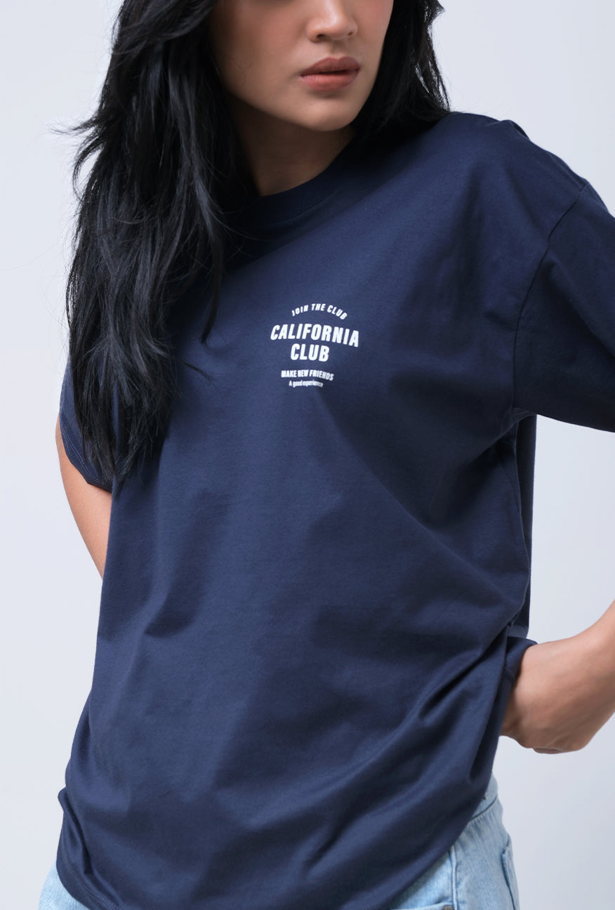 T-Shirt Oversized Nelle Navy