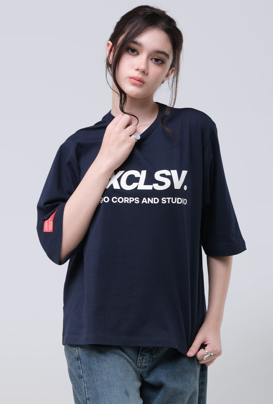 T-Shirt Lengan Pendek Nalani Navy