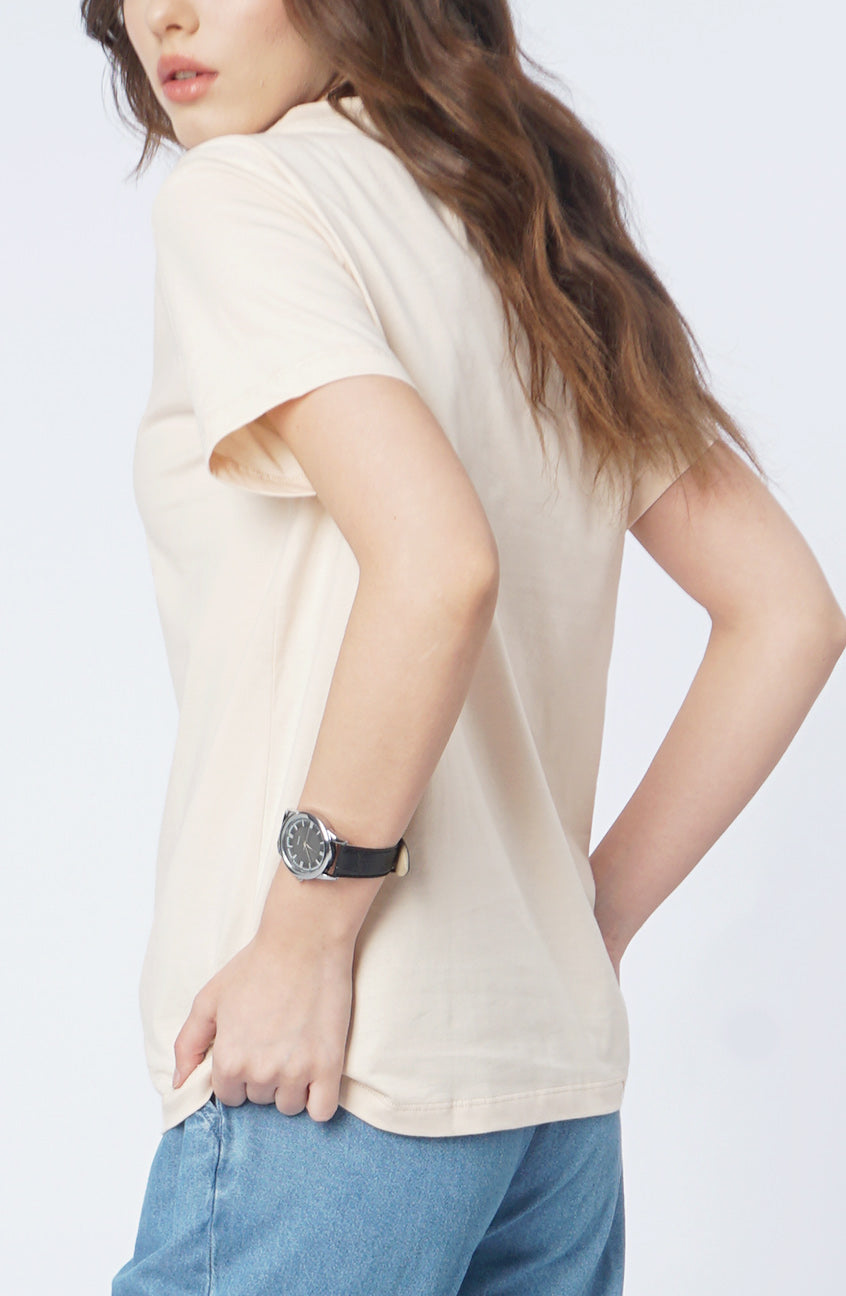 T-Shirt Lengan Pendek Citta Ecru Cream