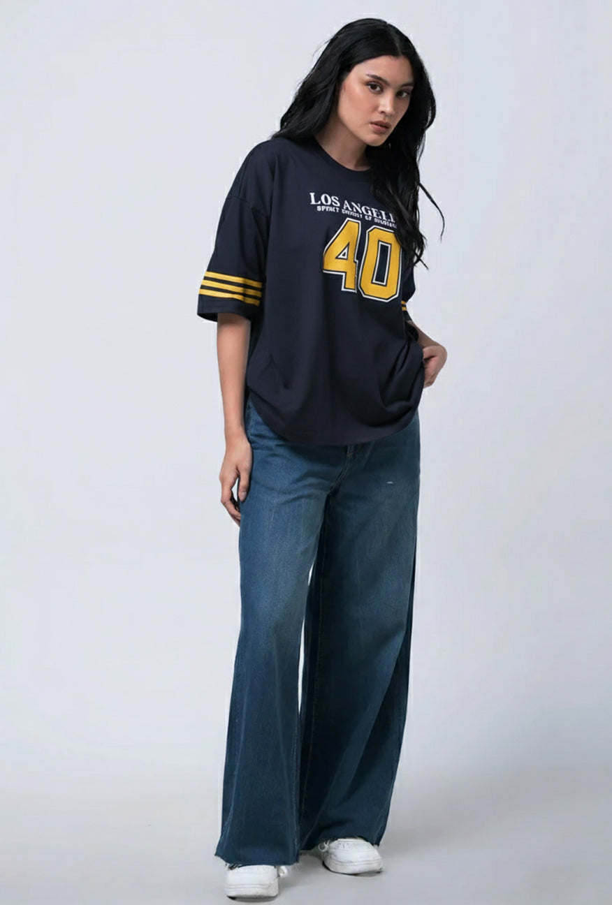 T-Shirt Oversized Nirina Navy