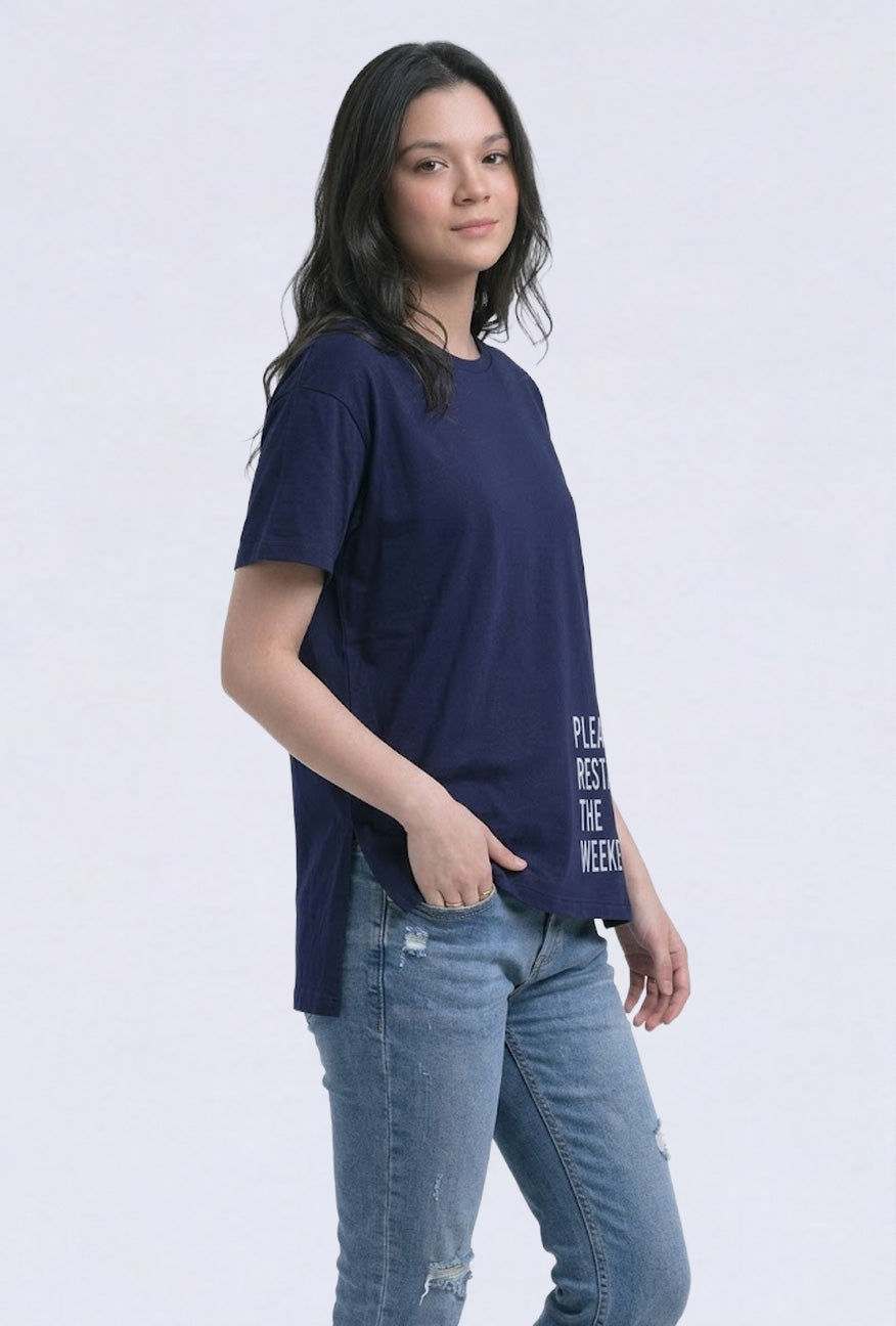 T-Shirt Lengan Pendek Atreus Navy