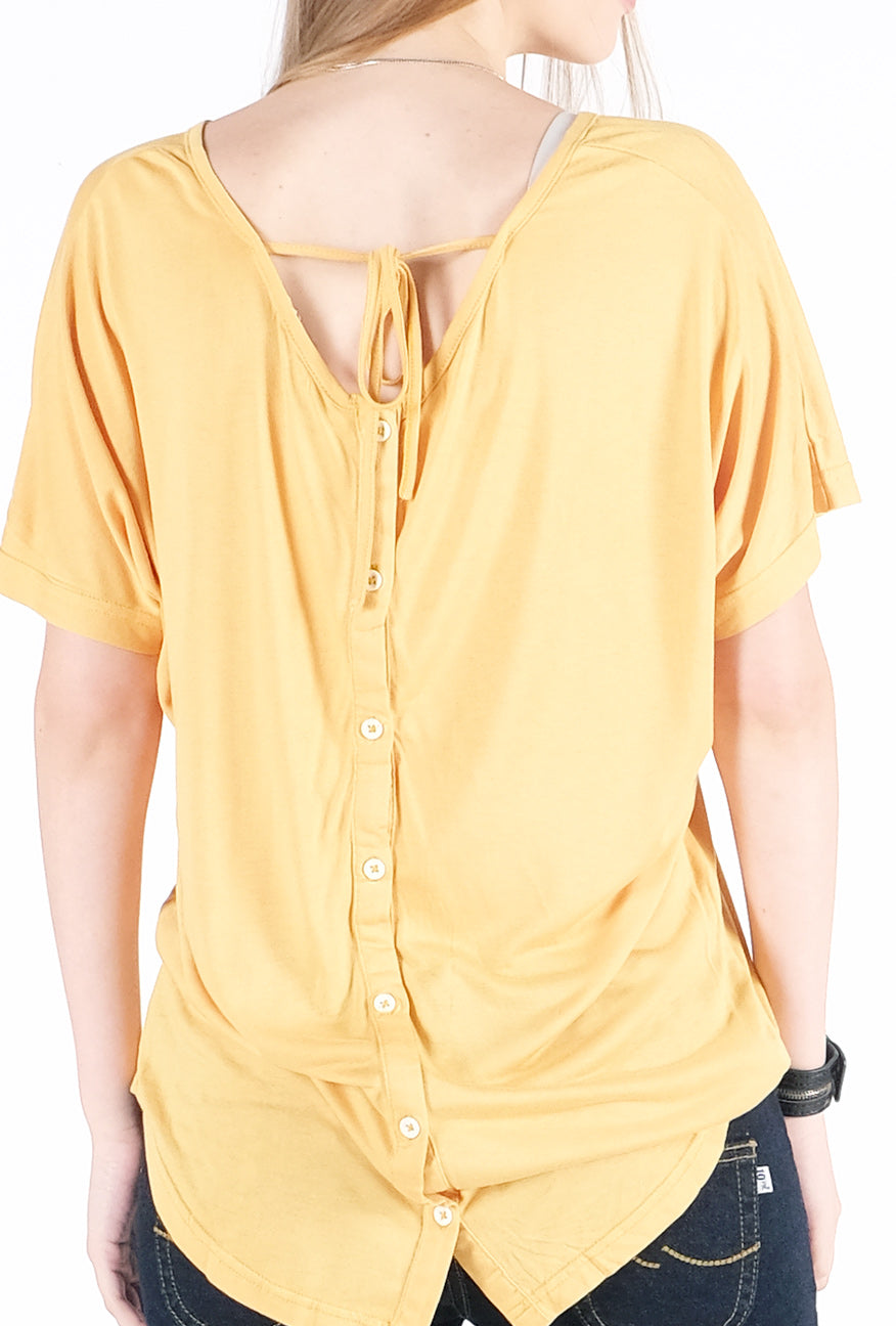T-Shirt Lengan Pendek Vershil Mustard