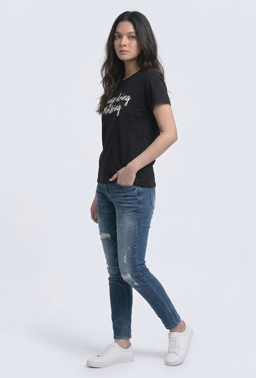 T-Shirt Lengan Pendek Busy Black
