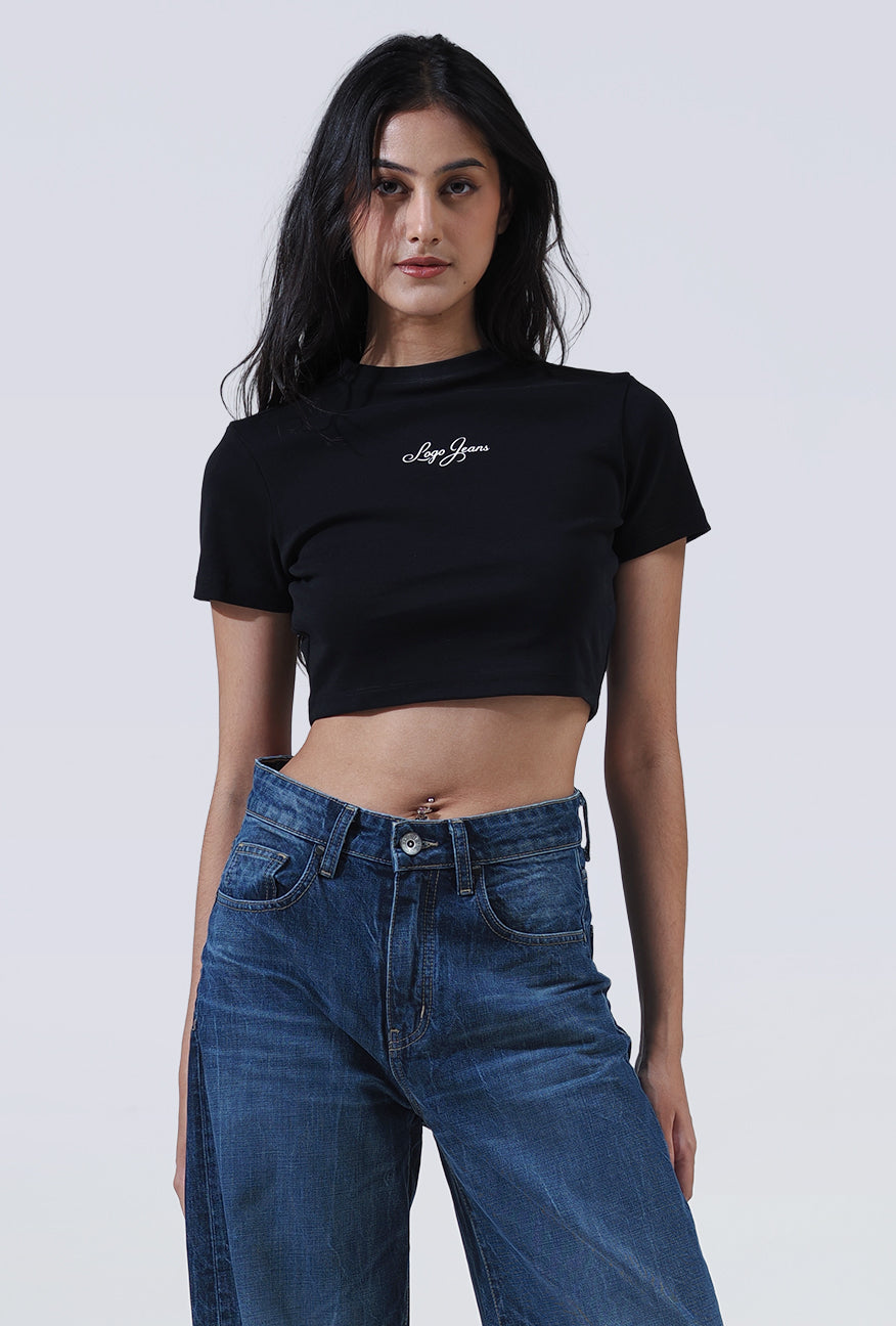Baby Tee Ruthie Black Exclusive Online