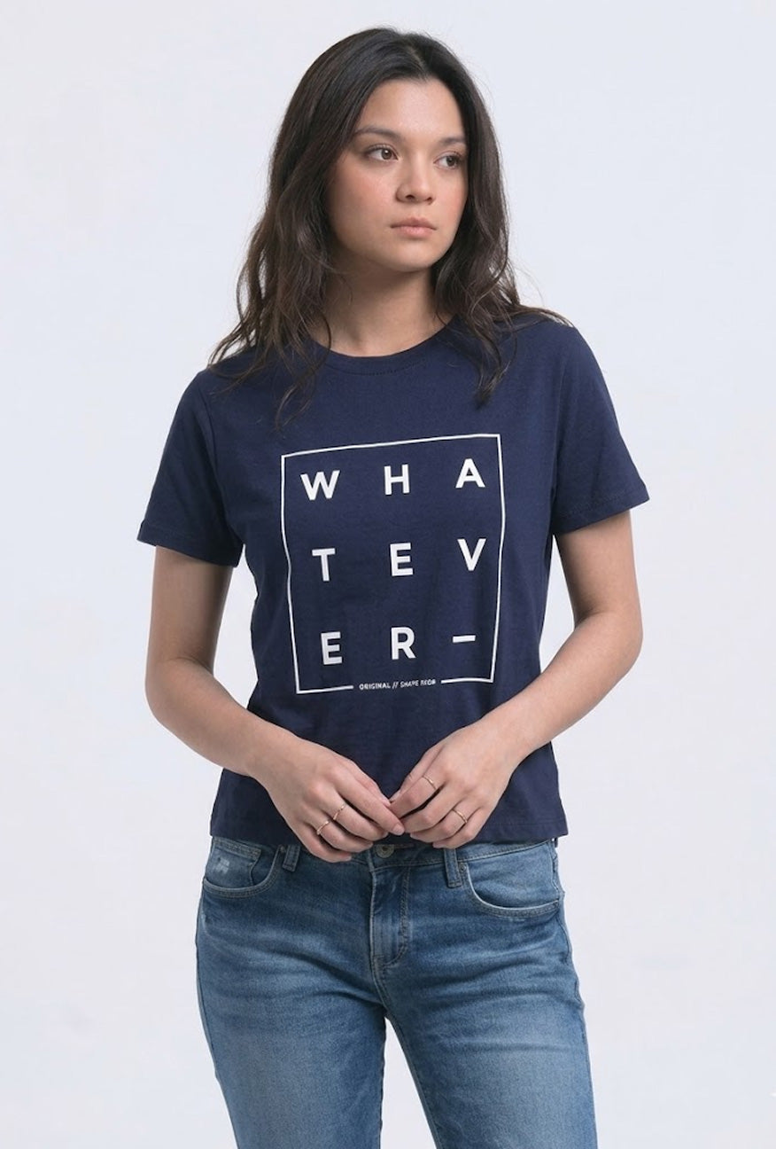 T-Shirt Lengan Pendek Druttle Navy