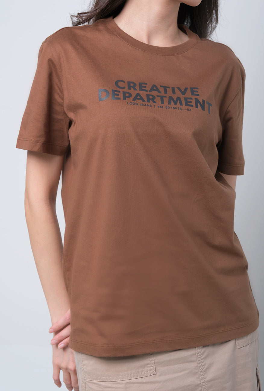 T-Shirt Lengan Pendek Dzafina Brown