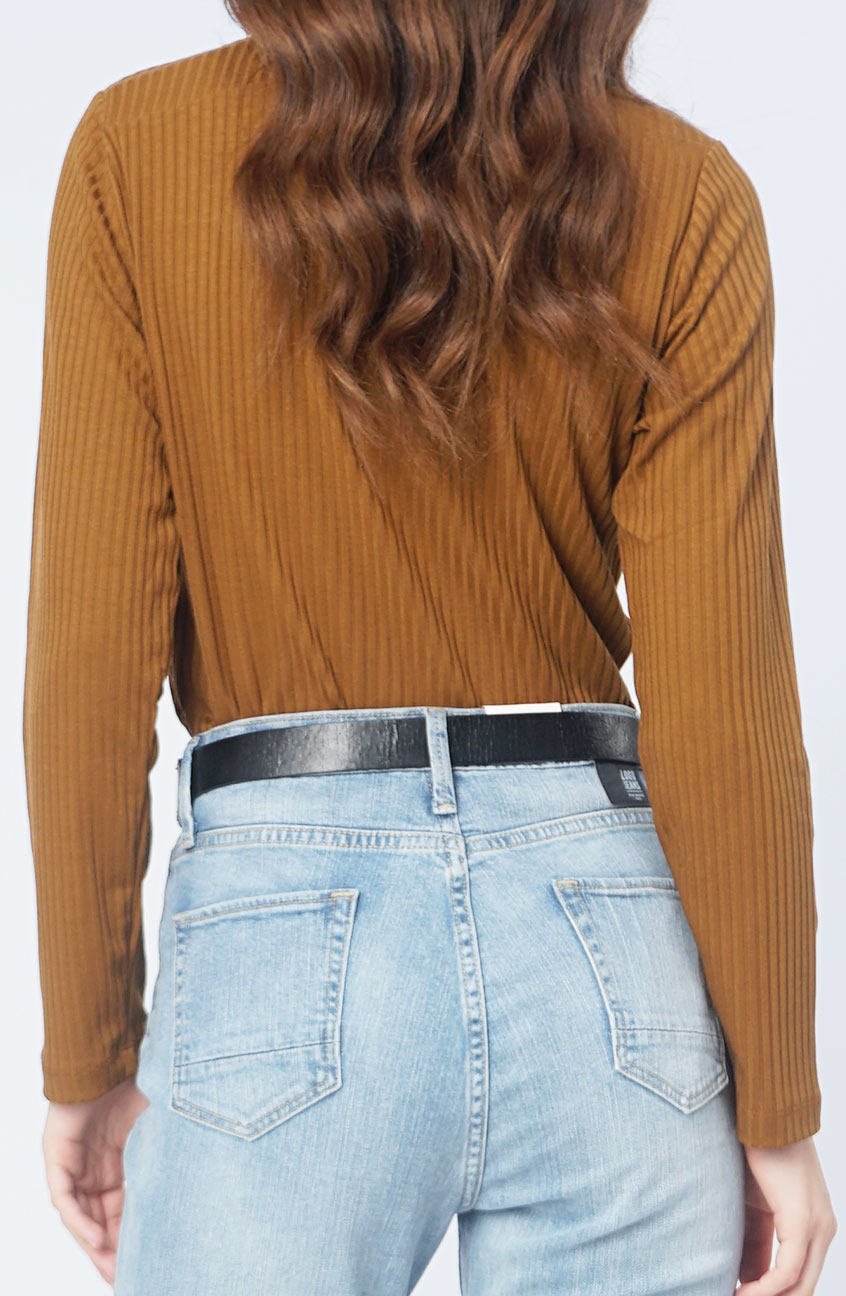 T-Shirt Lengan Panjang Abigail Light Brown