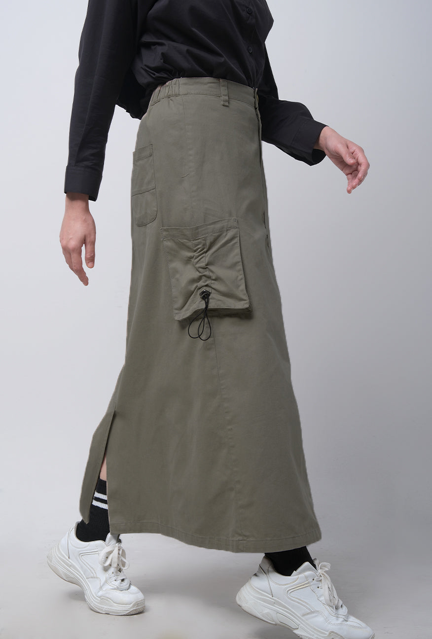 Rok Panjang Jolene Olive