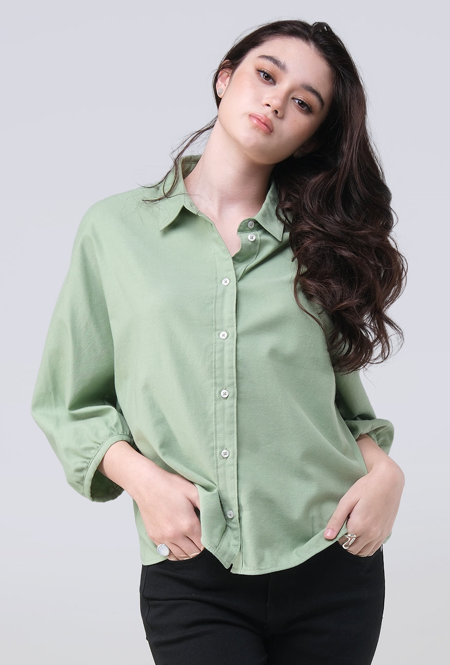 Kemeja Shenny Green