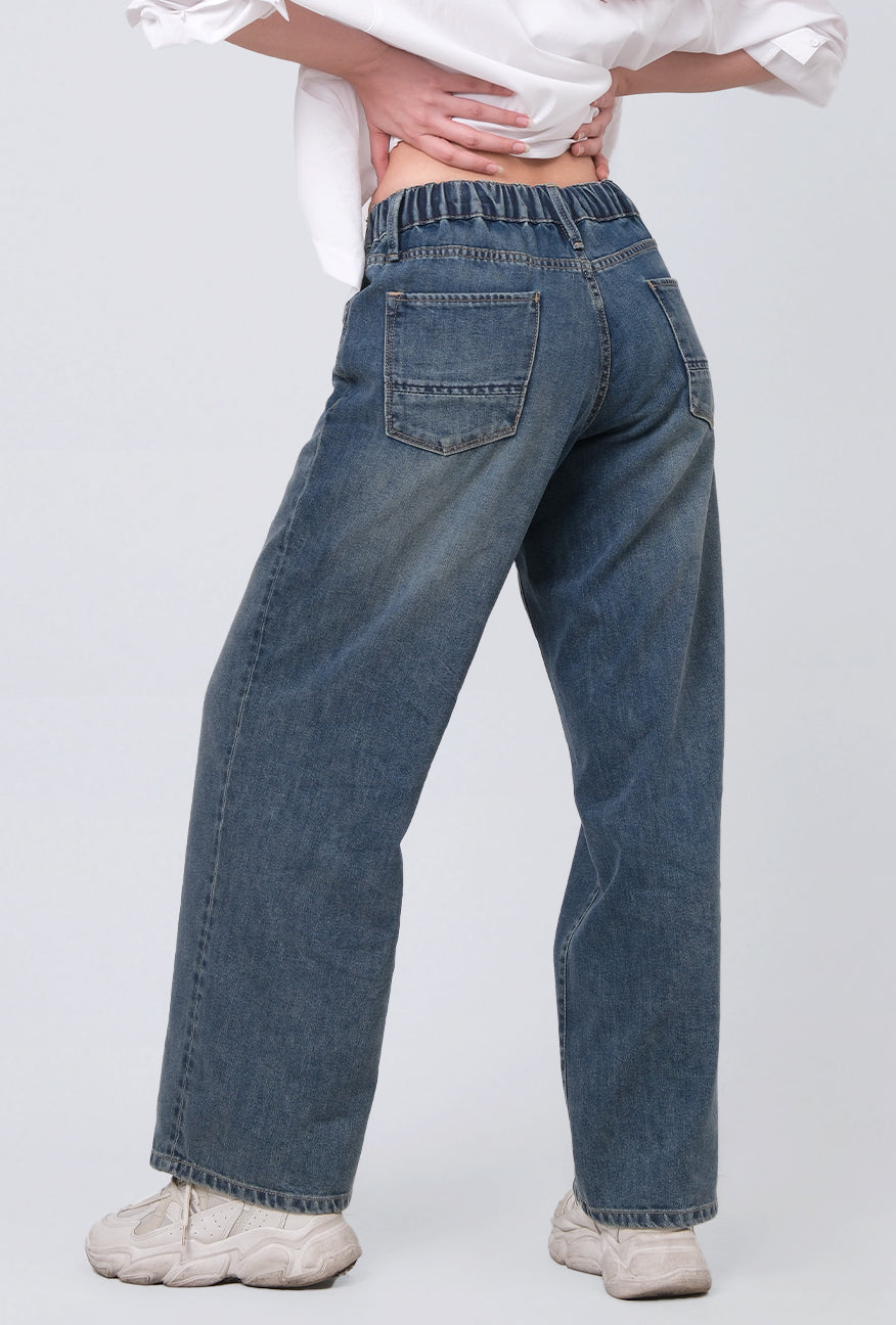 Jeans Loose Fit J7 Series Medium Blue