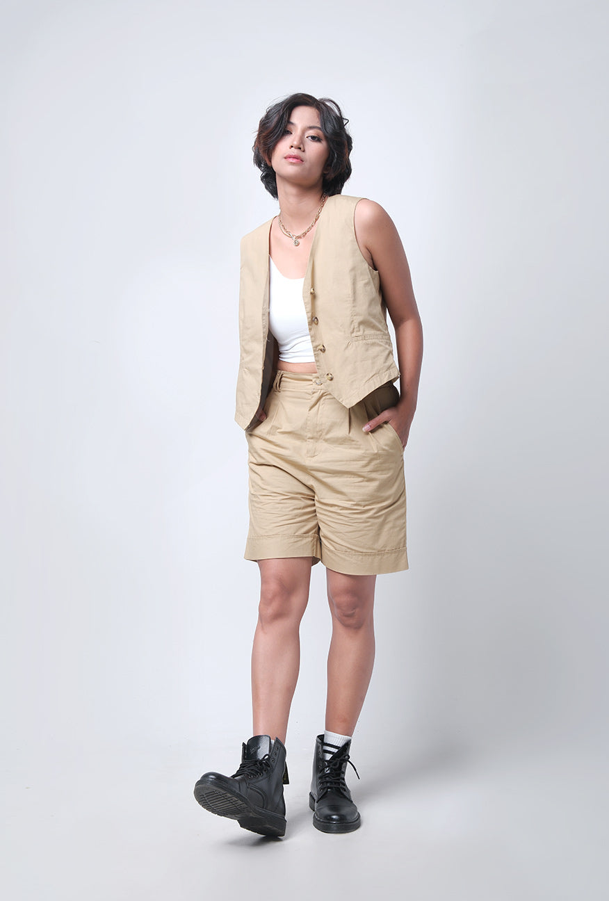 Celana Pendek Ferani Khaki