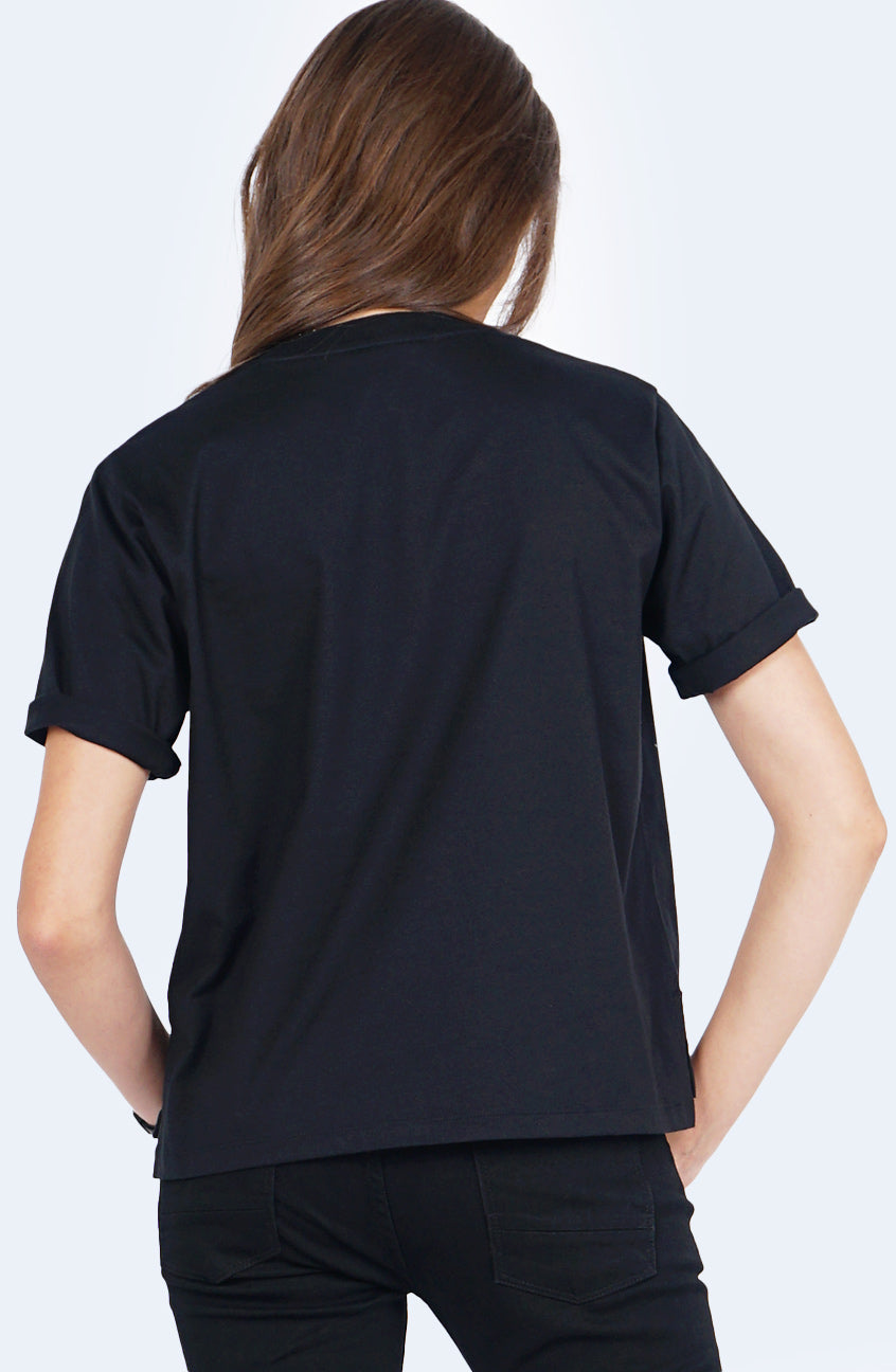 T-Shirt Regular Lengan Pendek Callia Black