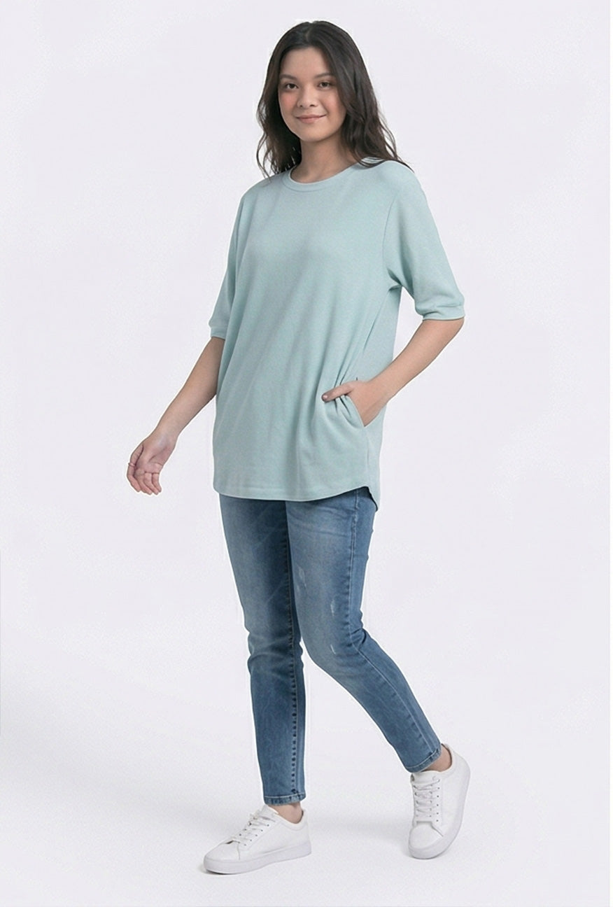 T-Shirt Lengan Pendek Elley Light Green