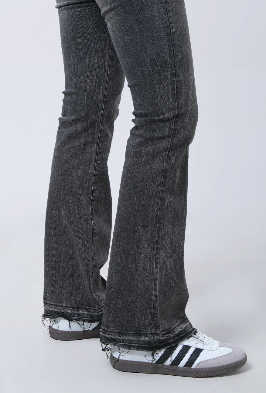 Jeans Bootcut J6 Series Grey With Handmade